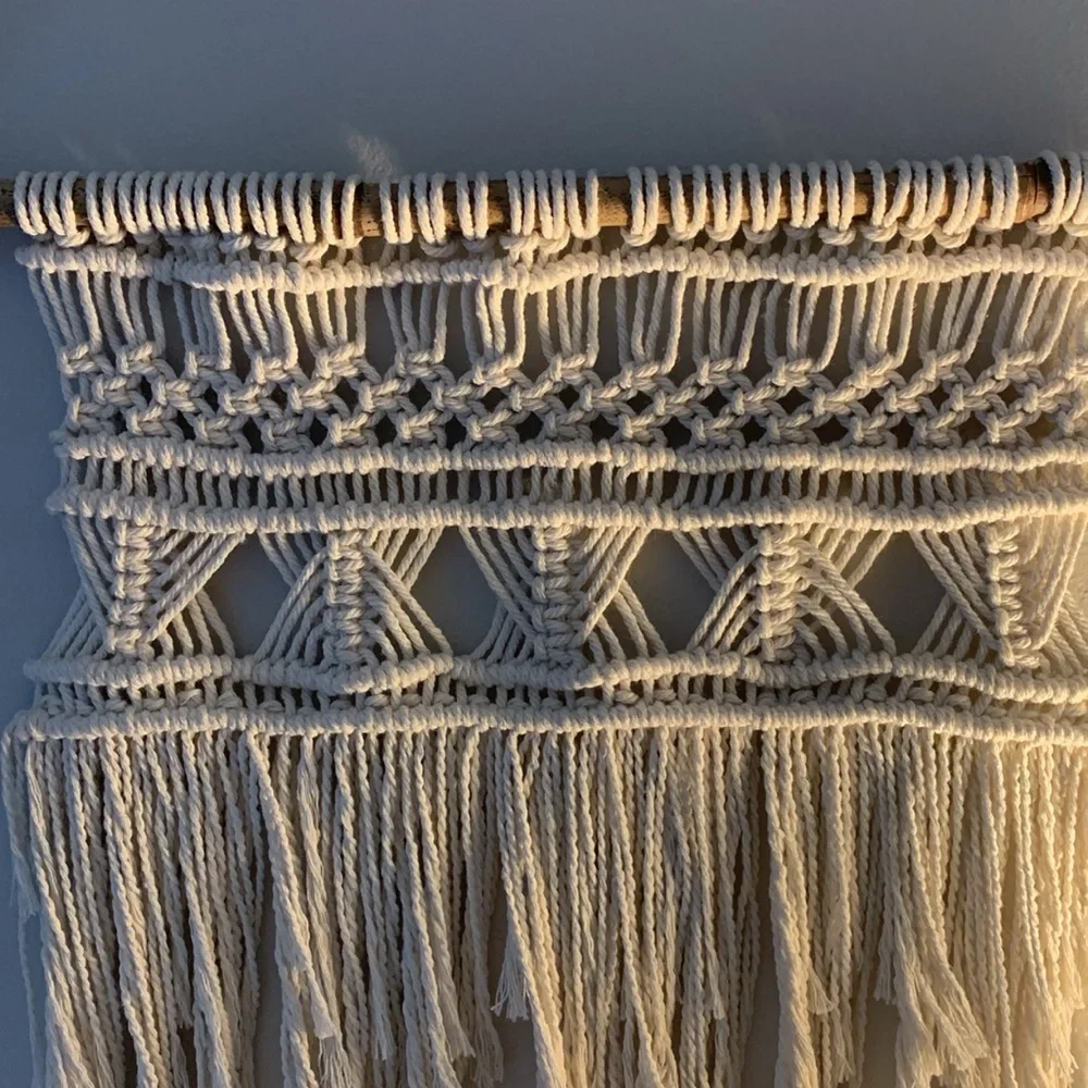 Handcrafted Boho Macrame Wall Hanging - Picture 2 of 2